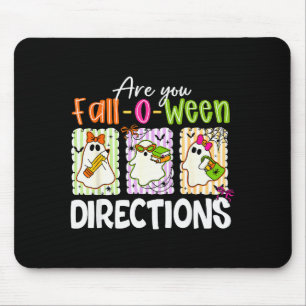 Are You Fall-o-ween Directions Cute Ghost Teacher Mouse Mat