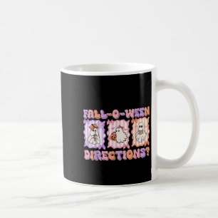 Are You Fall-o-ween Directions Funny Ghost Pumpkin Coffee Mug