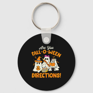 Are You Fall-o-ween Directions Funny Ghost Teacher Key Ring