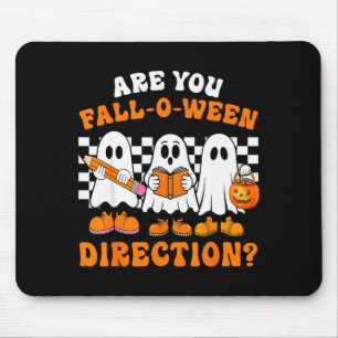 Are You Fall O Ween Directions Funny Ghost Teacher Mouse Mat
