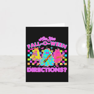 Are You Fall-o-ween Directions Funny Teacher Ghost Card