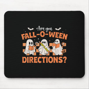 Are You Fall-o-ween Directions Funny Teacher Hallo Mouse Mat