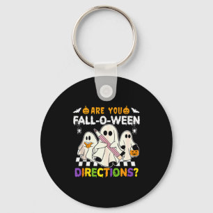 Are You Fall O Ween Directions Ghost Christian Hal Key Ring