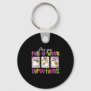 Are You Fall-o-ween Directions Soky Cute Ghost Tea Key Ring