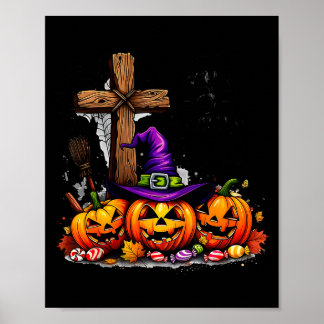 Are You Fall-o-ween Jesus Funny Pumpkin _1 Poster