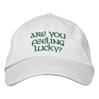 ARE YOU FEELING LUCKY?-IRISH HUMOUR EMBROIDERED HAT