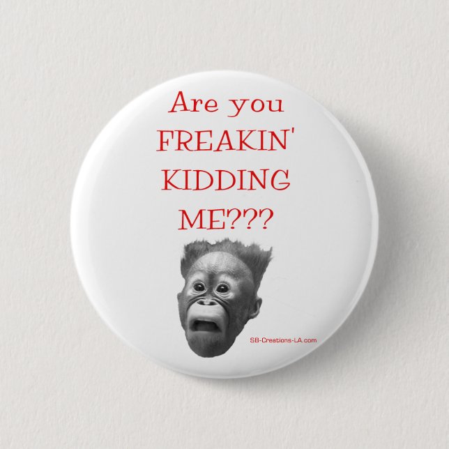 Are You FREAKIN' KIDDING ME??? Button (Front)