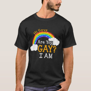 Are You Gay Tee Hi Gays Are You Gay I Am LGBT 
