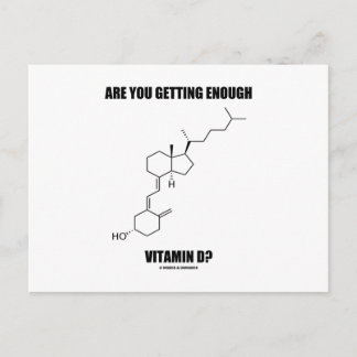Are You Getting Enough Vitamin D? Cholecalciferol Postcard