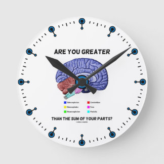 Are You Greater Than The Sum Of Your Parts? Brain Round Clock