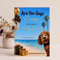 Are You Guys Coming? L.A. Beach Dog Birthday Party