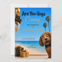 Are You Guys Coming? L.A. Beach Dog Birthday Party