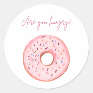“Are You Hungry?” Donut Sticker 🍩💞
