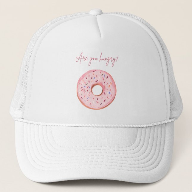 Are You Hungry?” Doughnut Bucket Hat 🍩💞 (Front)