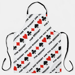 Are You Hungry For Bridge? Four Card Suits Apron