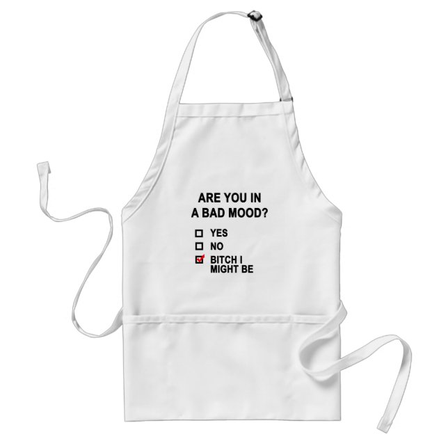 Are You In A Bad Mood? Standard Apron (Front)