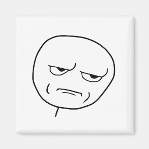 Are You Kidding Me Rage Face Meme Magnet