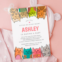 Are You Kitten Me Right Meow? Cats Baby Shower