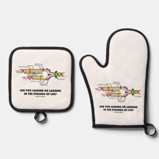 Are You Leading Or Lagging In The Strands Of Life? Oven Mitt & Pot Holder Set