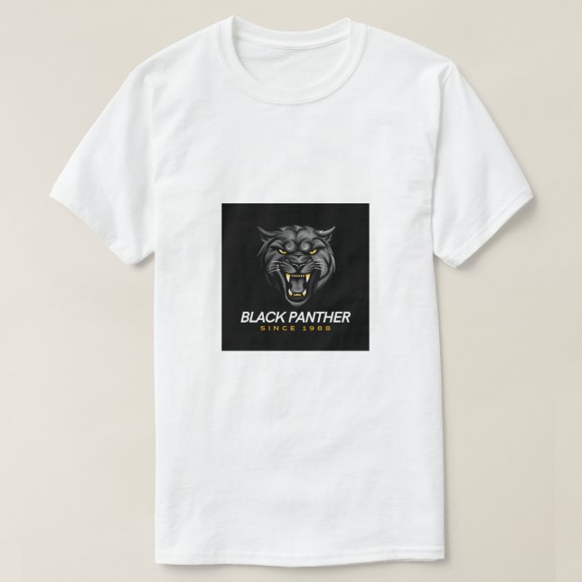 Are you looking for a black pantar t shirt  (Design Front)