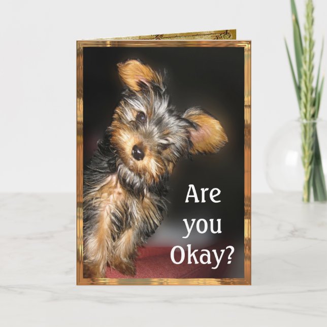 Are you Okay? Customisable Card (Front)
