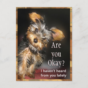 Are you Okay? Customisable Postcard