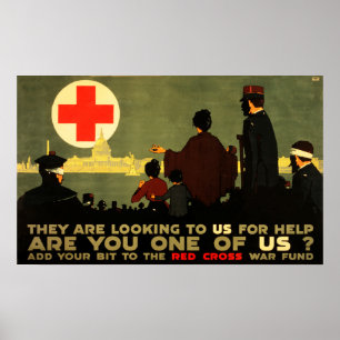 Are You One of US? American Red Cross War Fund Poster