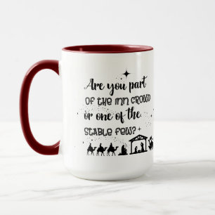 Are You Part Of The Inn Crowd? Christian Christmas Mug