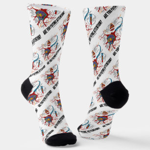 Are You Paying Attention? Neuron Synapse Humour Socks
