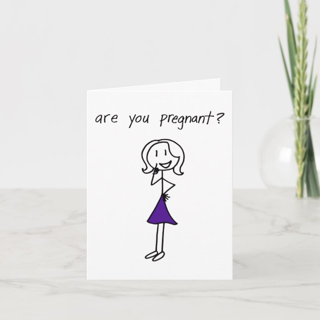 "Are you pregnant?" Announcement (Front)