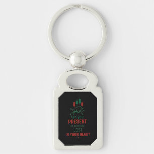 Are You Present? – Trader Mindset   Bull  Key Ring