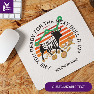 Are You Ready CRYPTO BULL RUN Bitcoin Mouse Mat