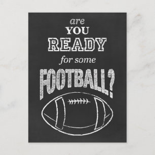 are you ready for some football? postcard