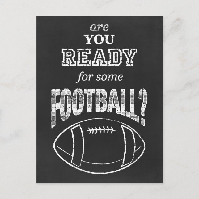 are you ready for some football? postcard (Front)