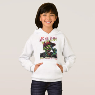 Are You Ready   Kids Zombie Attack Halloween Hoodi