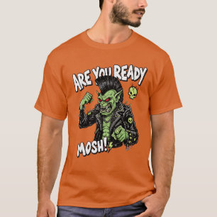 Are You Ready to Mosh Punk Goblin Metal Art T-Shirt