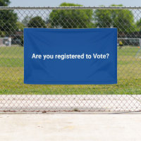 Are you registered to vote? democrat white blue