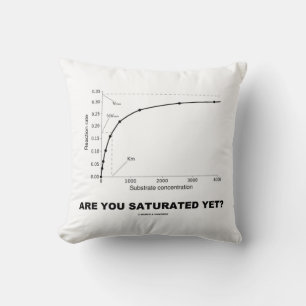 Are You Saturated Yet? (Chemistry Humour) Cushion
