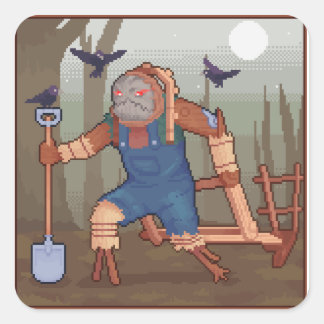 Are You Scared? Square Sticker