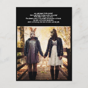 are you upset little friend? postcard