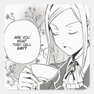 Are You What They Call Gay?   WataOshi    Square Sticker