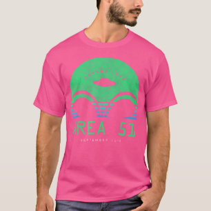 Area 51 2019 Sunset Alien Head Ufo T-Shirt