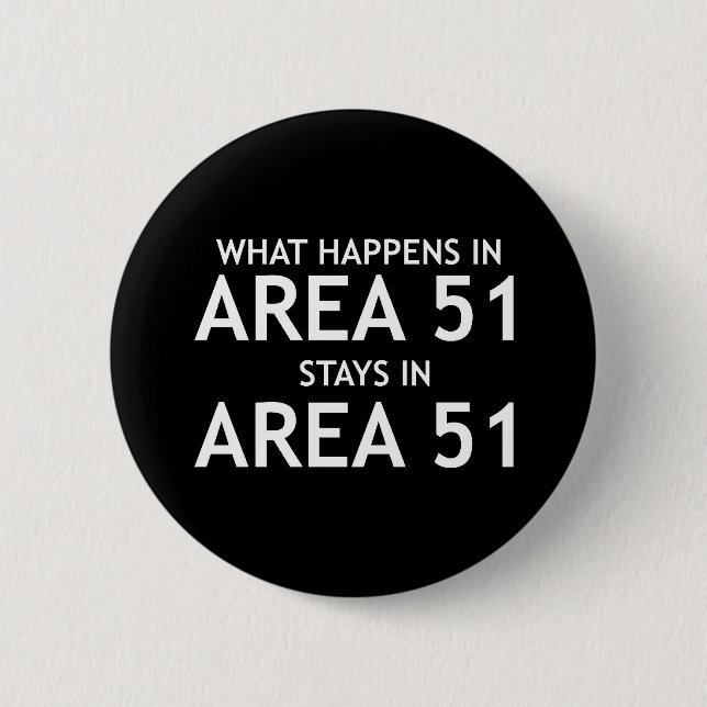 Area 51 6 cm round badge (Front)