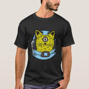 Area-51 Alien Cat Astronaut Space Awesome UFO Hall T-Shirt