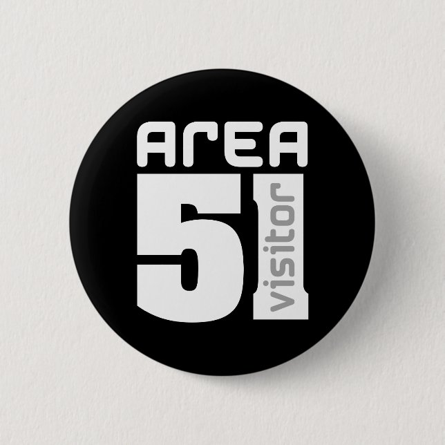 Area 51 Alien Visitor 6 Cm Round Badge (Front)