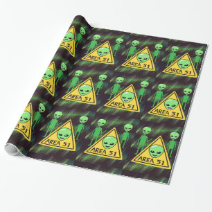 Area 51 Aliens Roswell New Mexico UFO Wrapping Paper