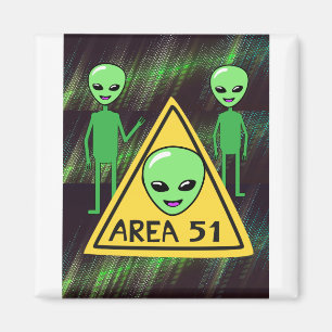 Area 51 Aliens welcome to Roswell New Mexico USA.p Magnet