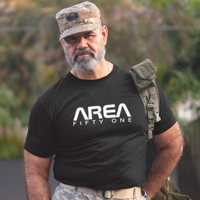 Area 51 Cool Clothing Alien UFO Paranormal Black T-Shirt (Creator Uploaded)