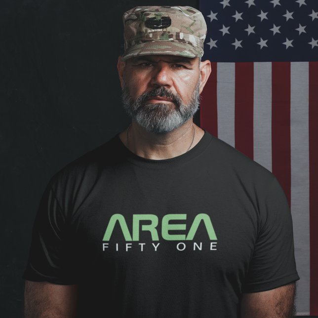 Area 51 Cool Clothing Alien UFO Paranormal Black T-Shirt (Creator Uploaded)