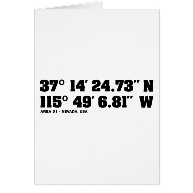 AREA 51 - coordinates (Front)
